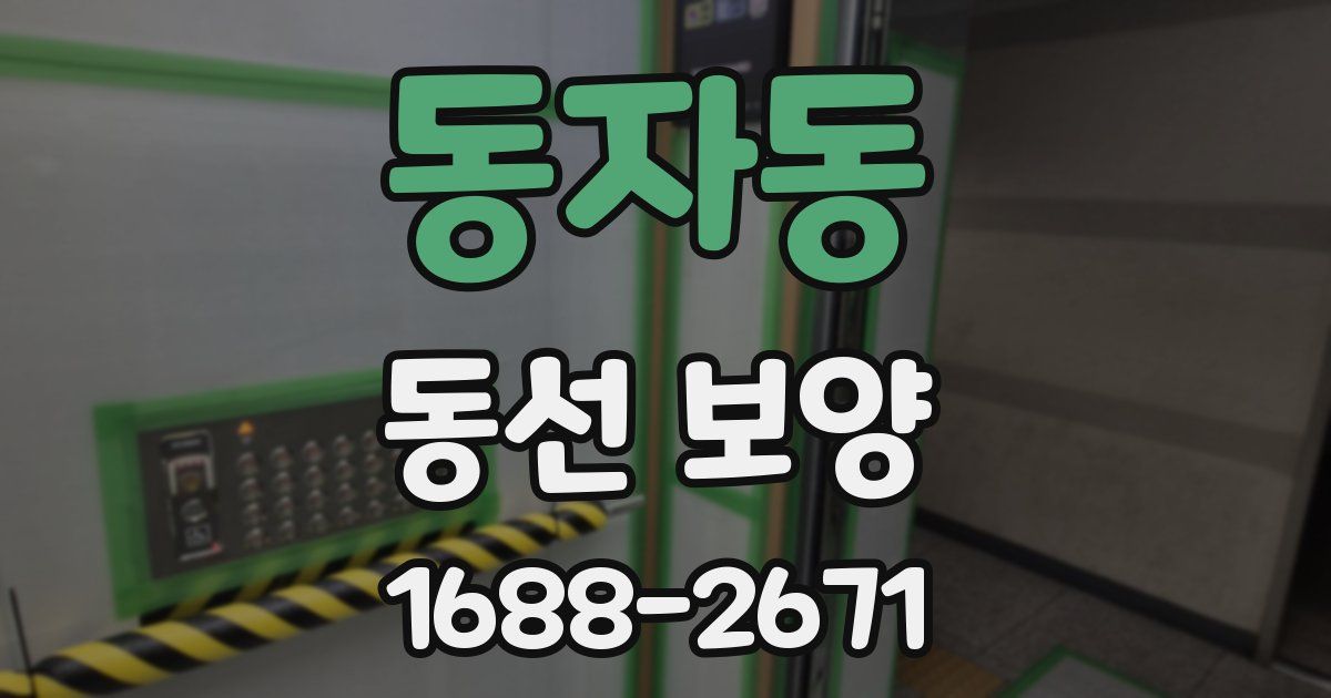 동자동 동선 보양