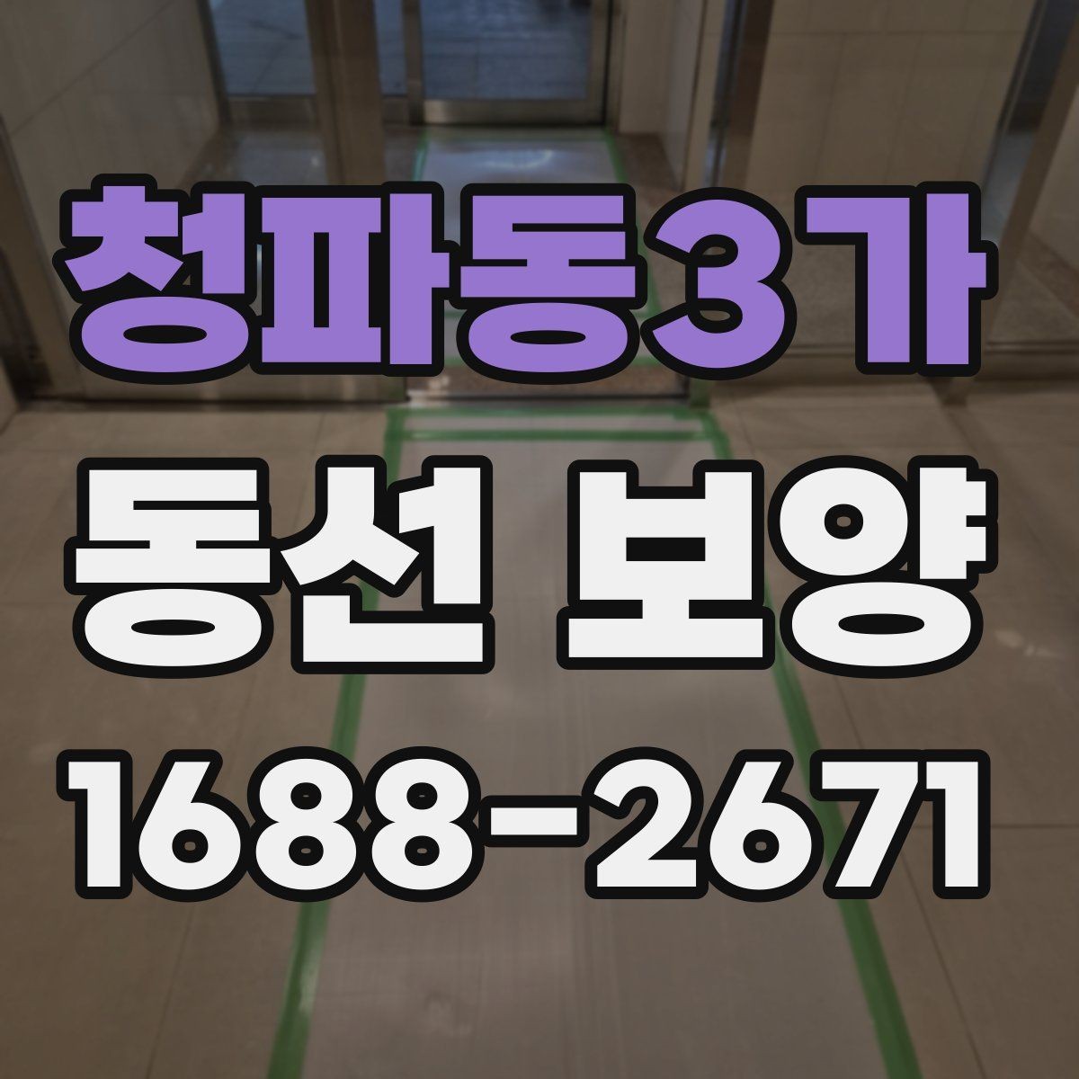 청파동3가 동선 보양 선택 전 비교해야 할 항목들