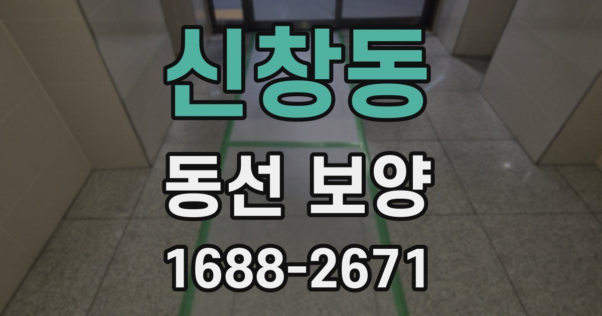 신창동 동선 보양