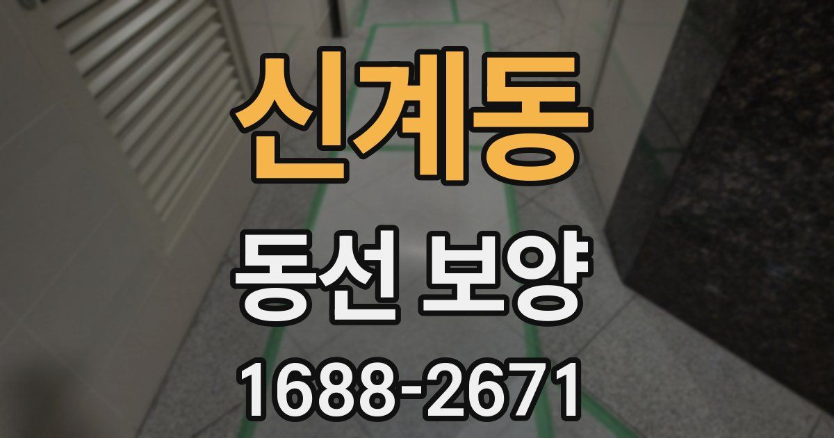 신계동 동선 보양