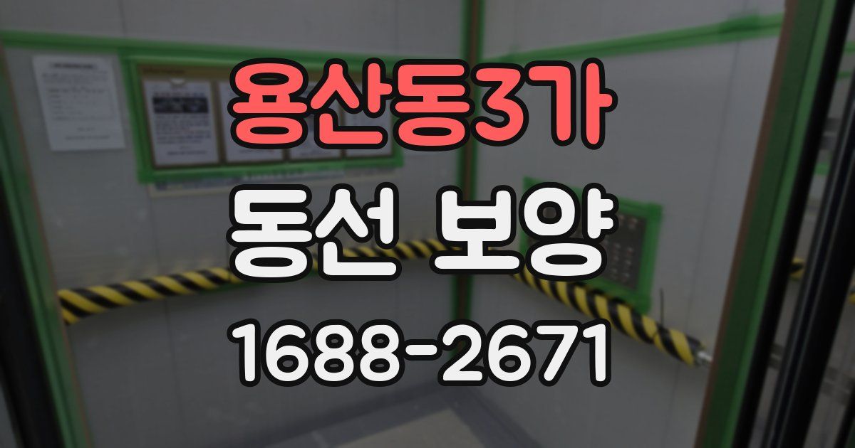용산동3가 동선 보양