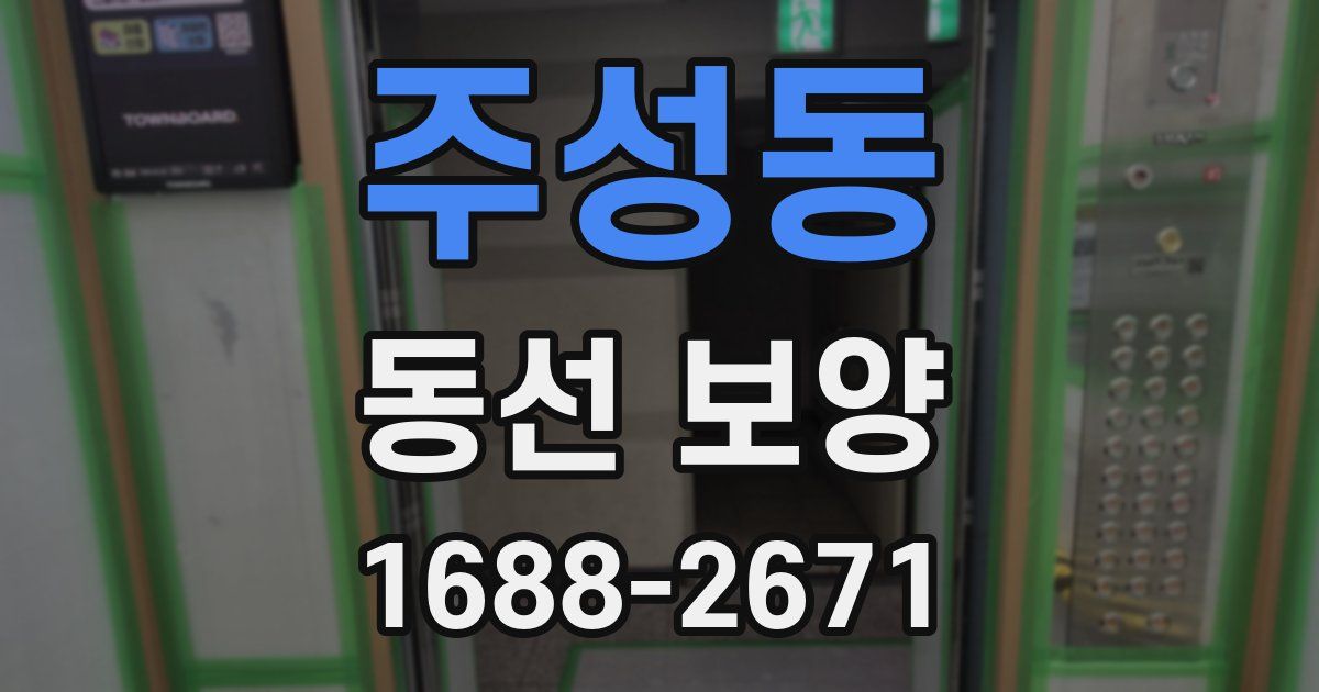 주성동 동선 보양