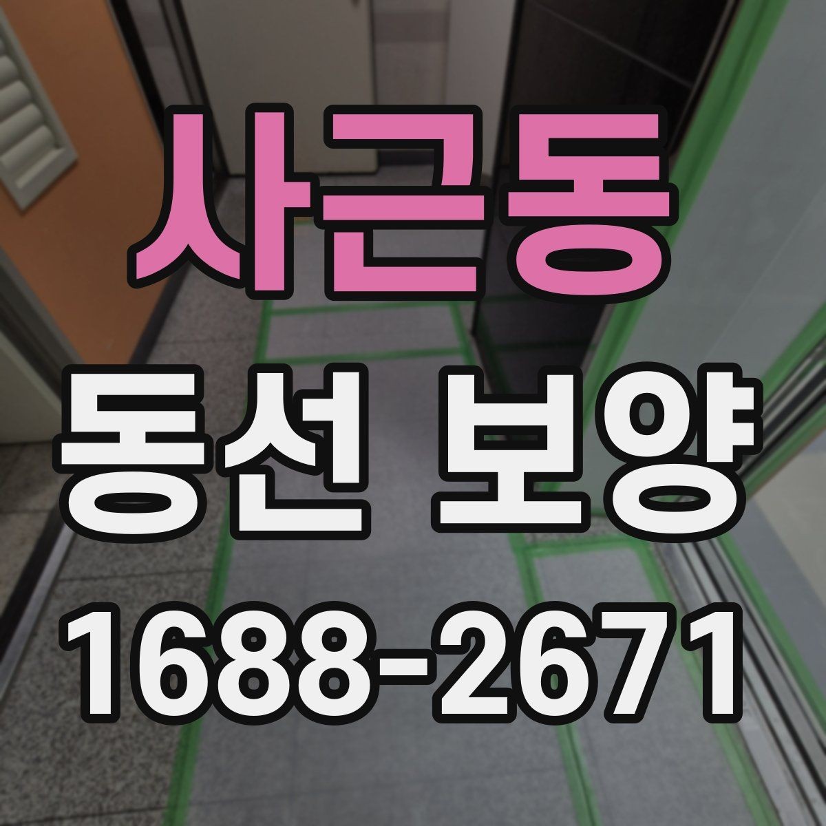 사근동 동선 보양 작업 전후 비교로 보는 변화