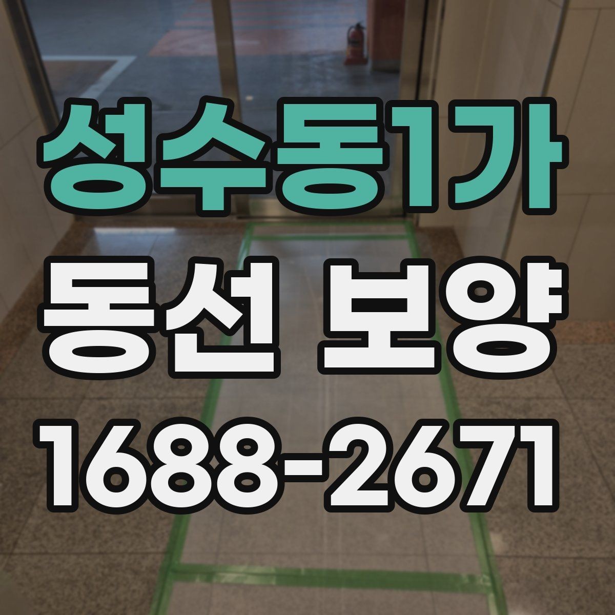 성수동1가 동선 보양 적용 범위를 정하는 실무 기준