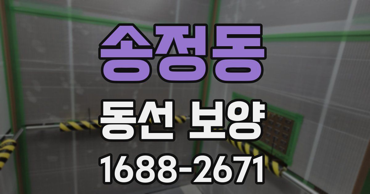 송정동 동선 보양