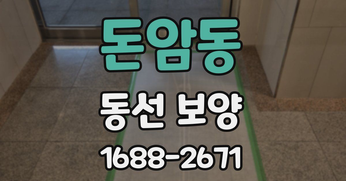 돈암동 동선 보양