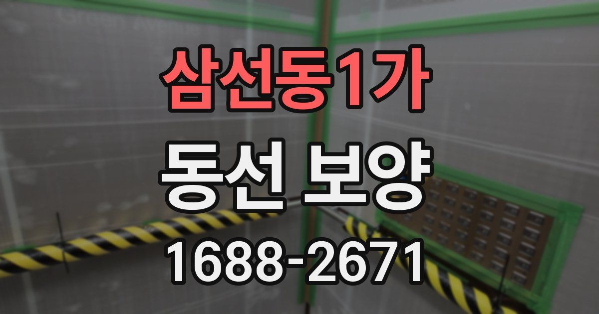 삼선동1가 동선 보양