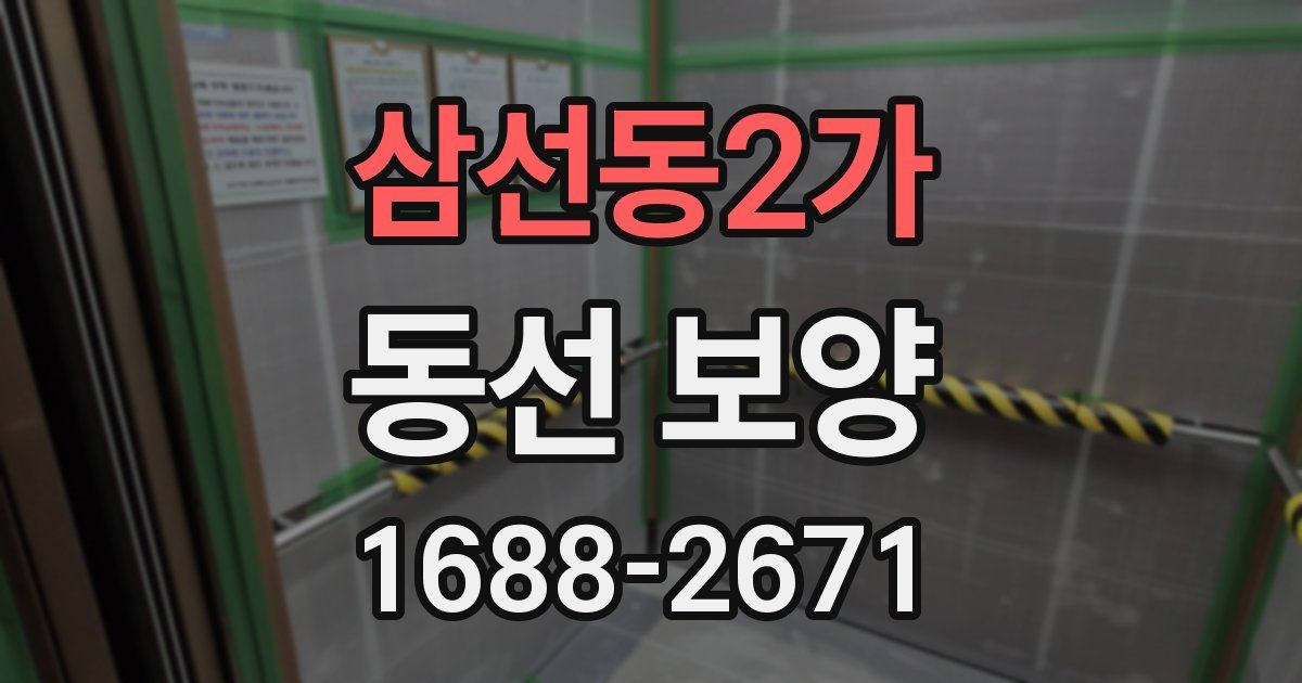 삼선동2가 동선 보양