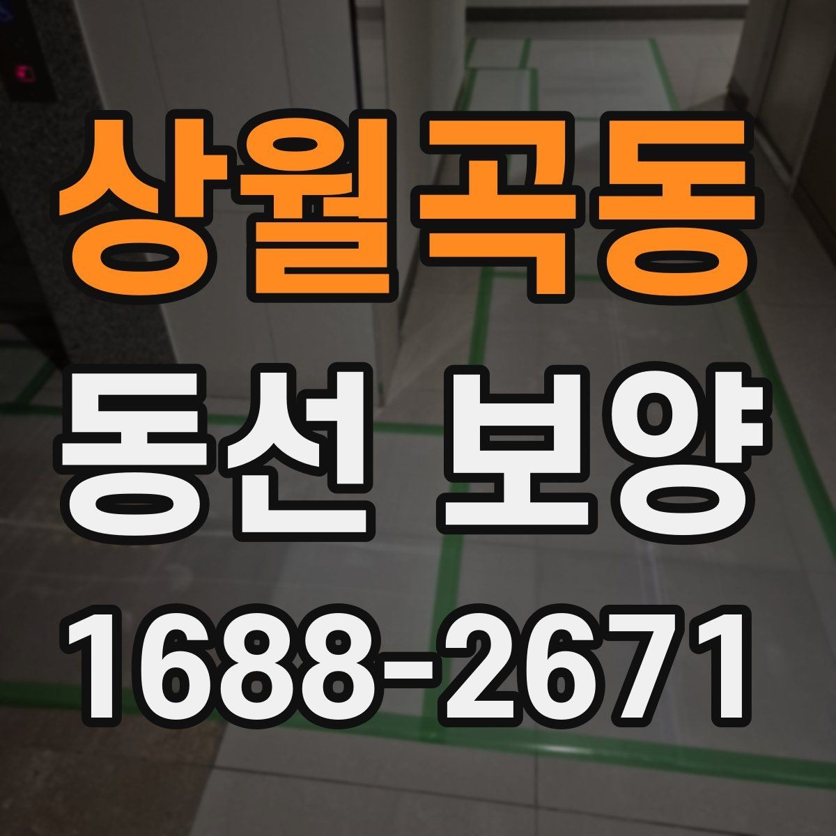 상월곡동 동선 보양 공정 계획을 세울 때 참고할 점