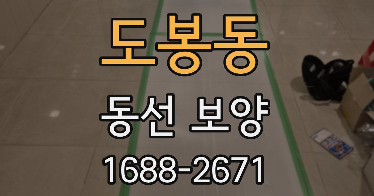 도봉동 동선 보양