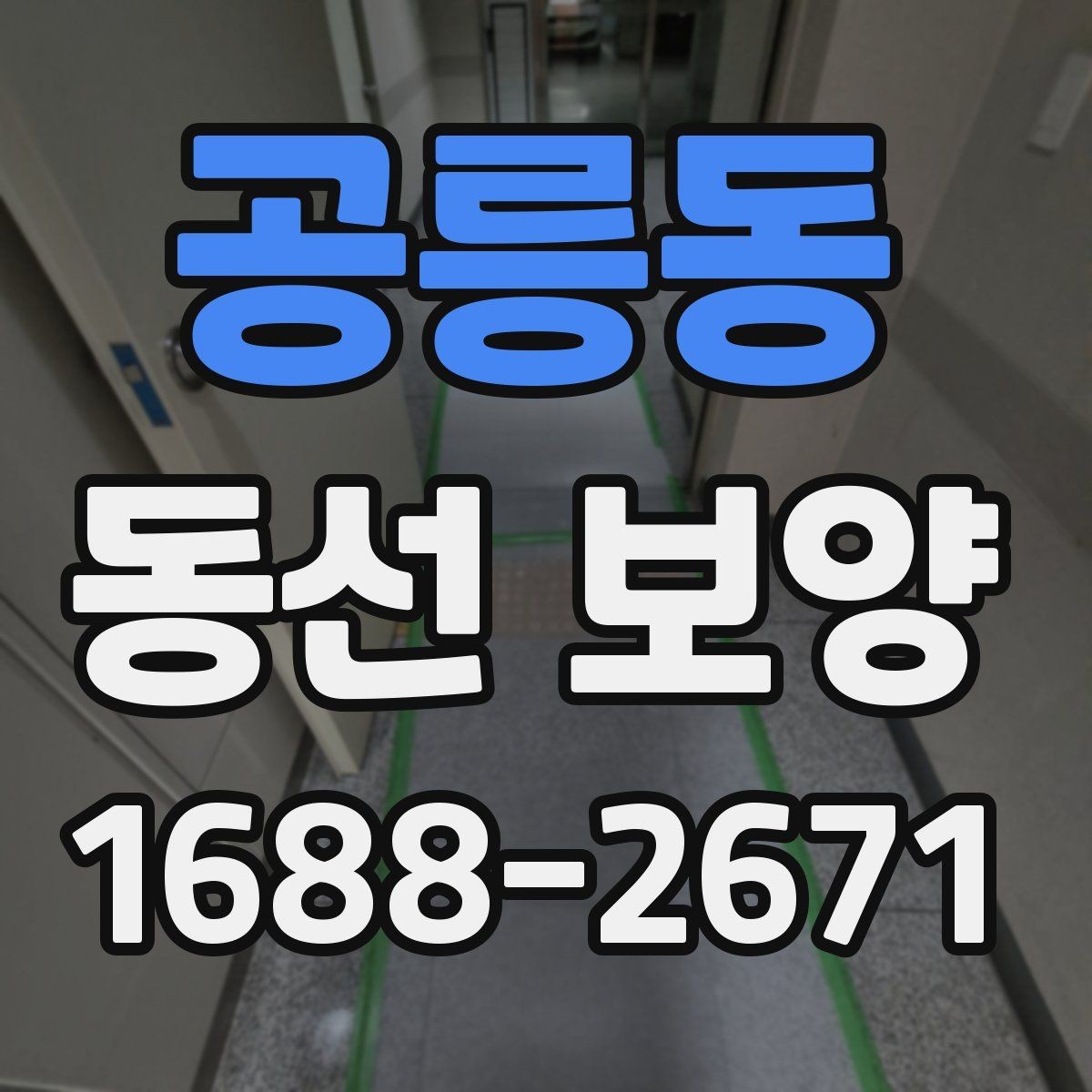 공릉동 동선 보양 구간별로 달라지는 작업 방식