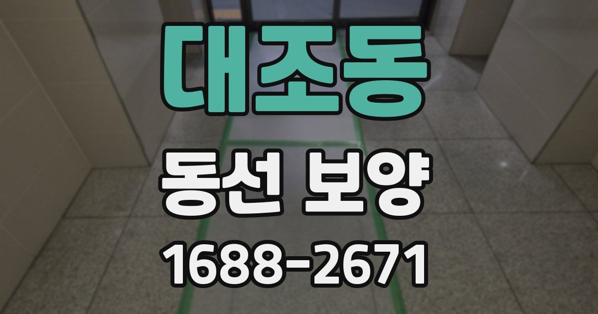 대조동 동선 보양