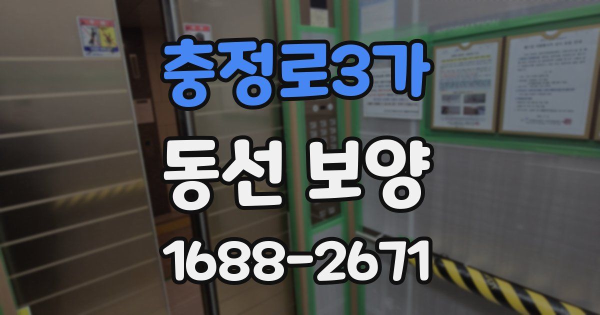 충정로3가 동선 보양