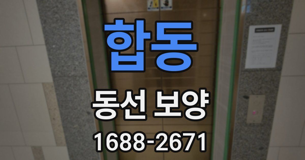 합동 동선 보양