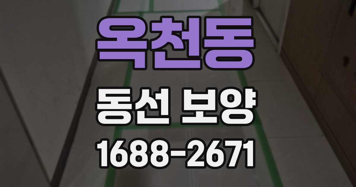옥천동 동선 보양