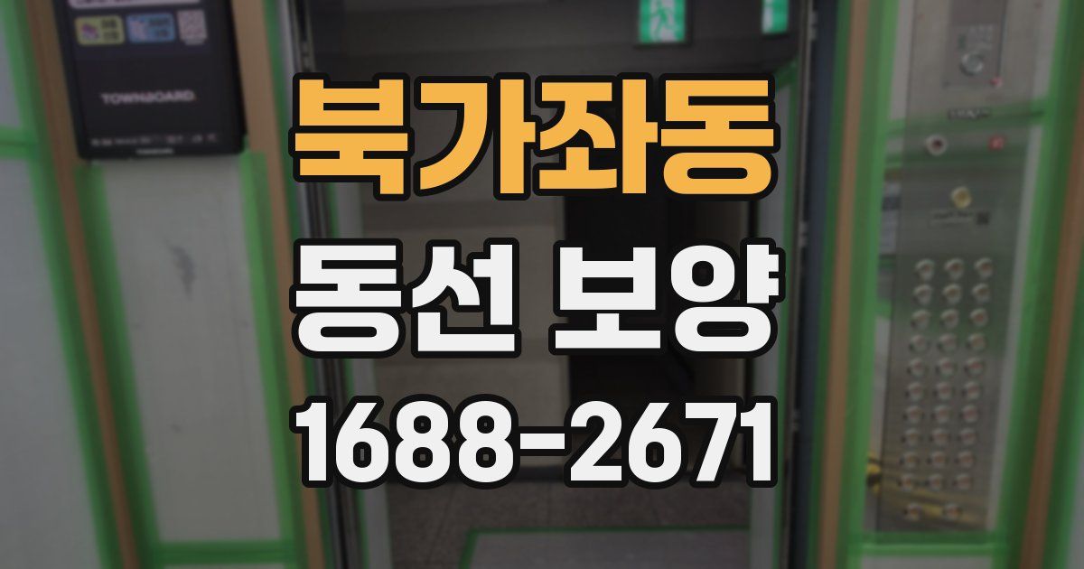 북가좌동 동선 보양