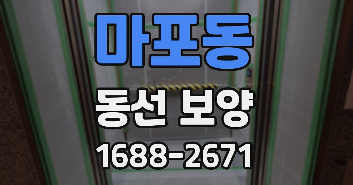 마포동 동선 보양