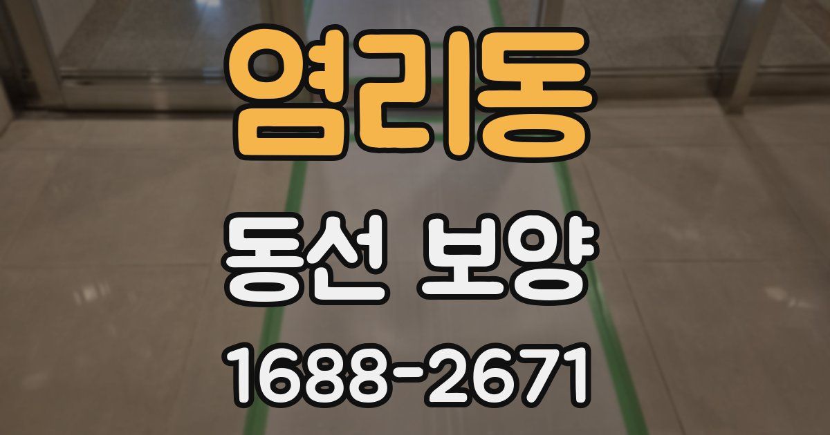염리동 동선 보양