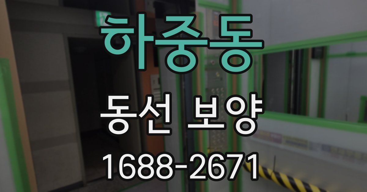 하중동 동선 보양