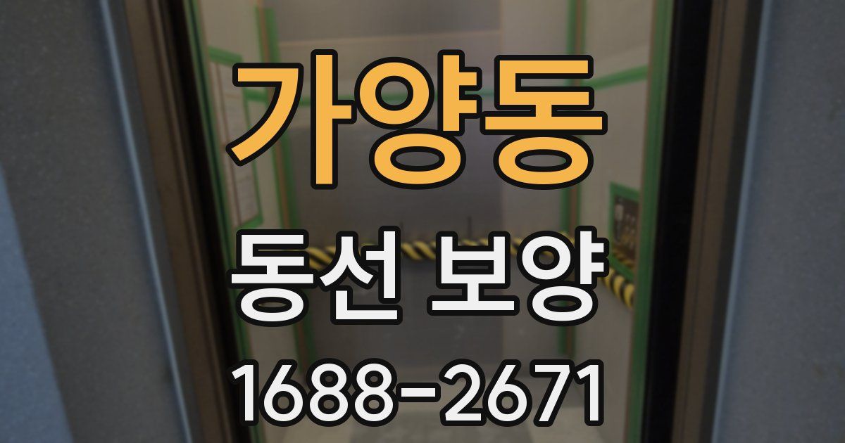 가양동 동선 보양
