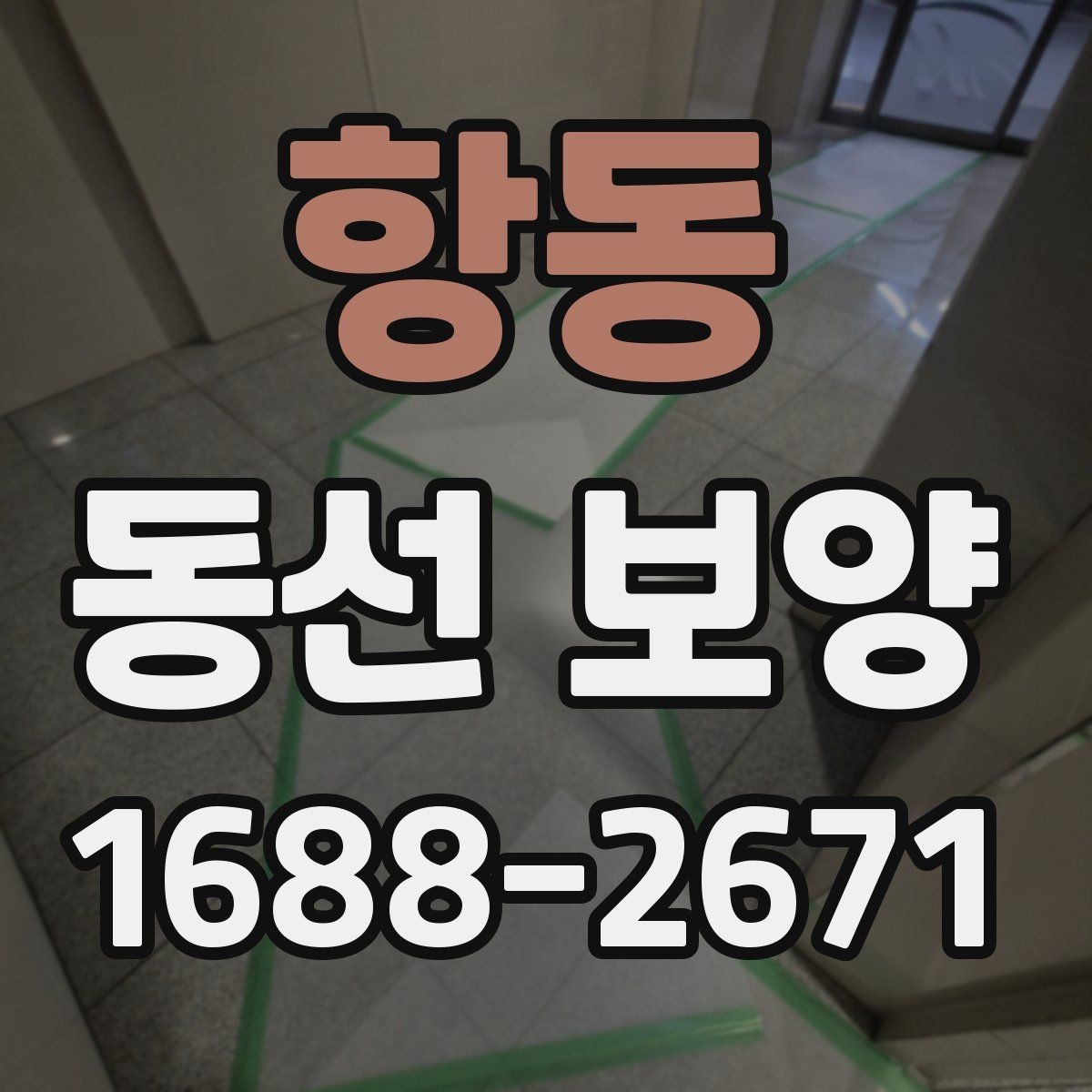 항동 동선 보양 작업을 안전하게 진행하는 방법