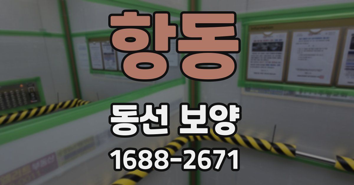 항동 동선 보양