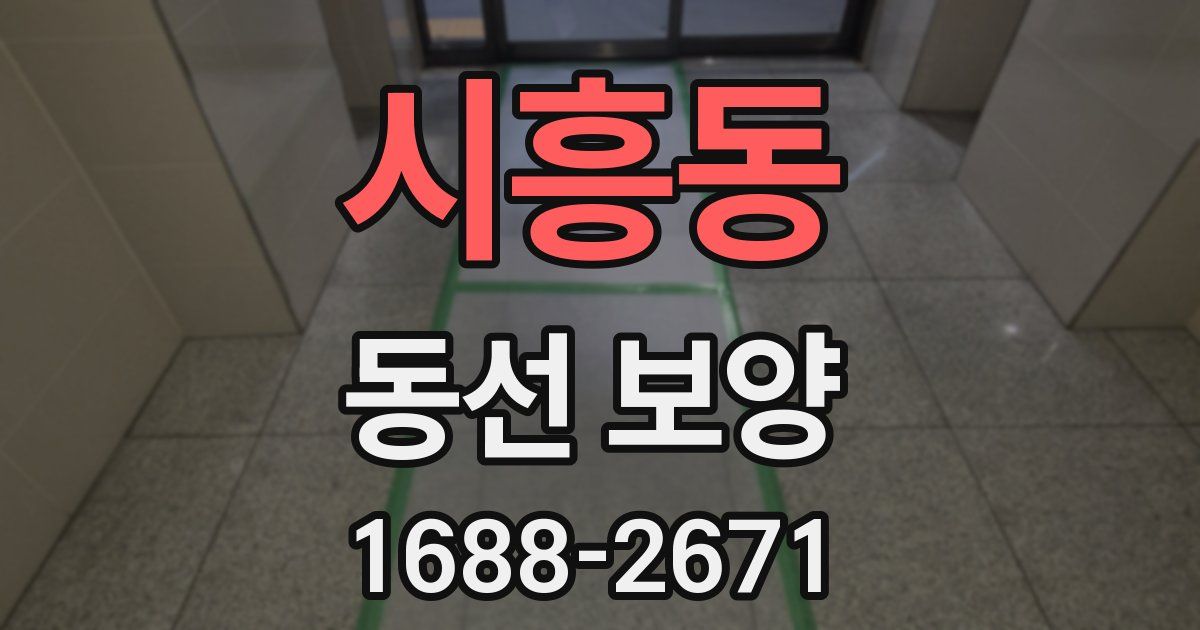 시흥동 동선 보양