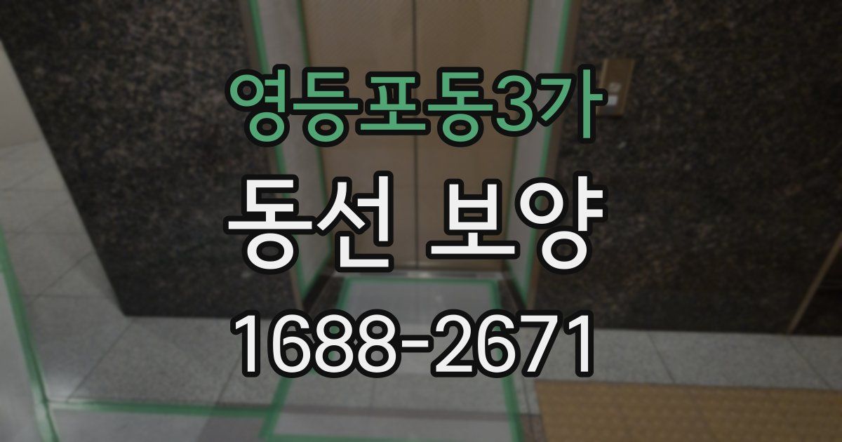 영등포동3가 동선 보양