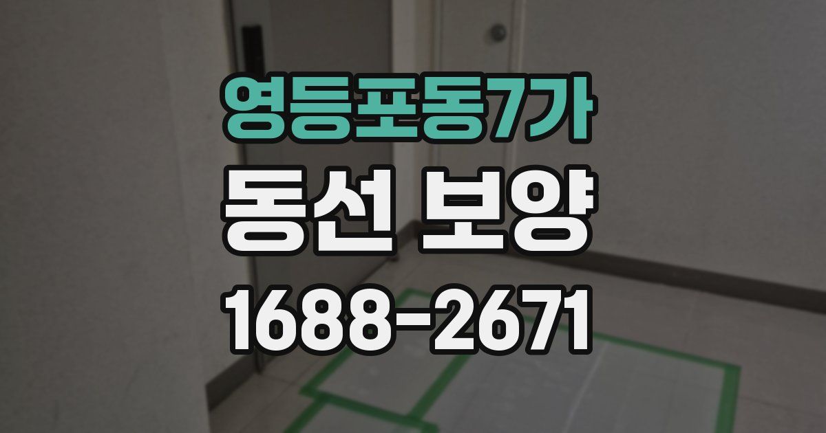 영등포동7가 동선 보양