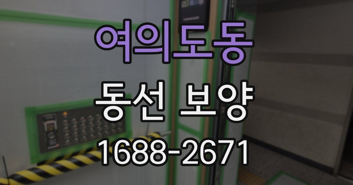 여의도동 동선 보양