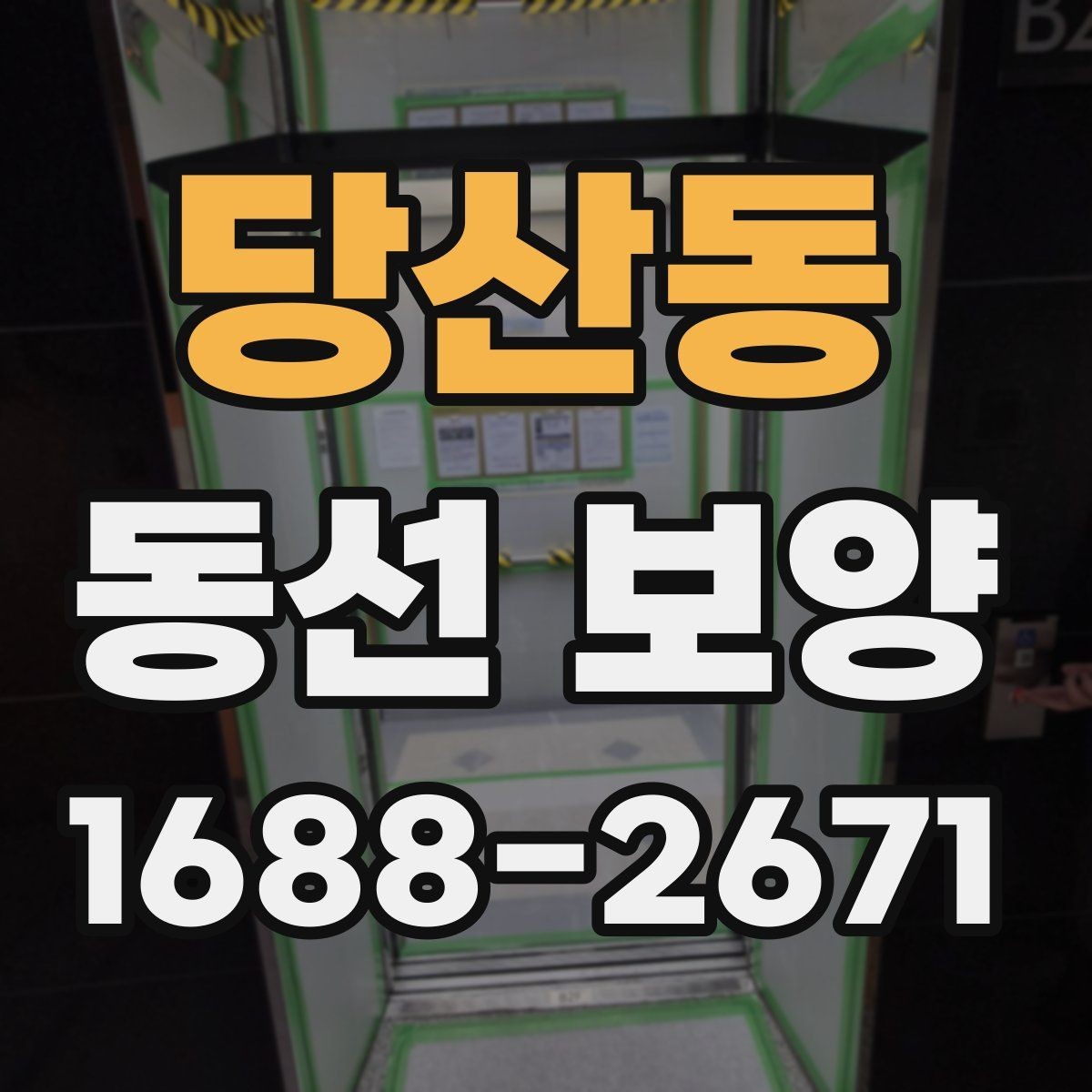 당산동 동선 보양 작업의 품질을 높이는 사전 준비