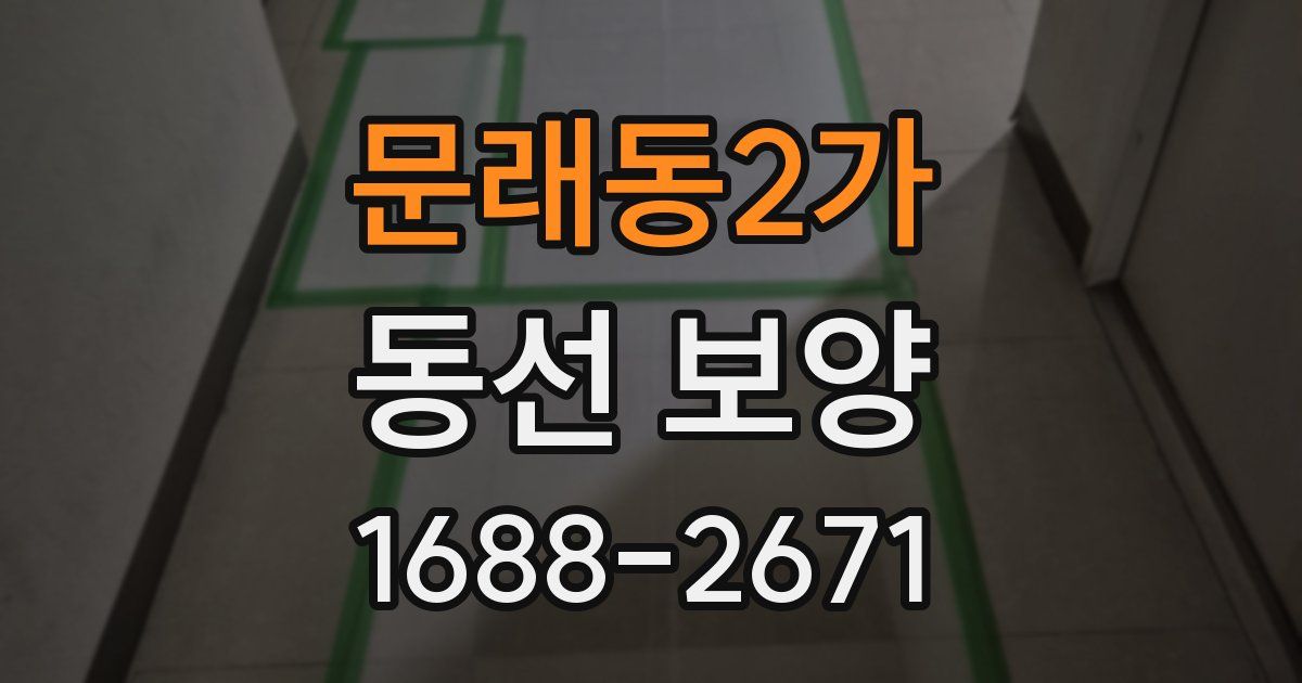 문래동2가 동선 보양