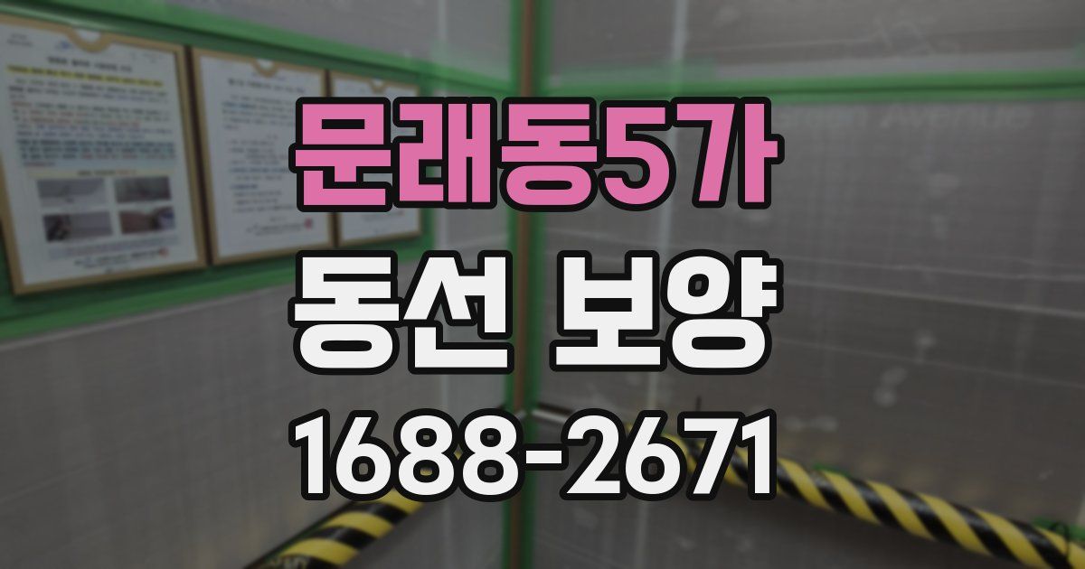 문래동5가 동선 보양