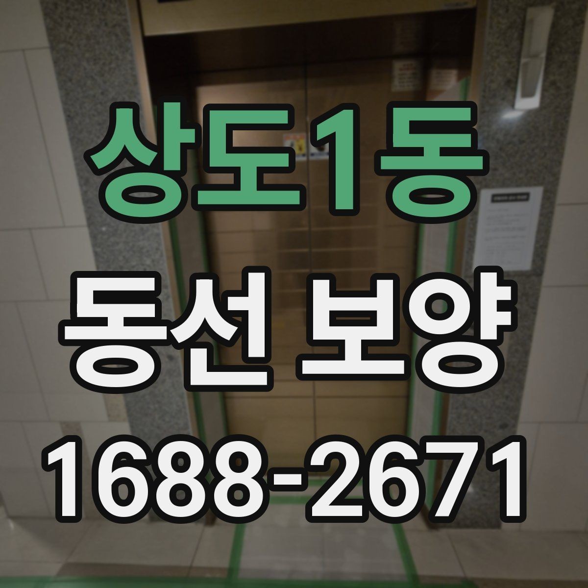 상도1동 동선 보양 작업의 완성도를 높이는 관리법