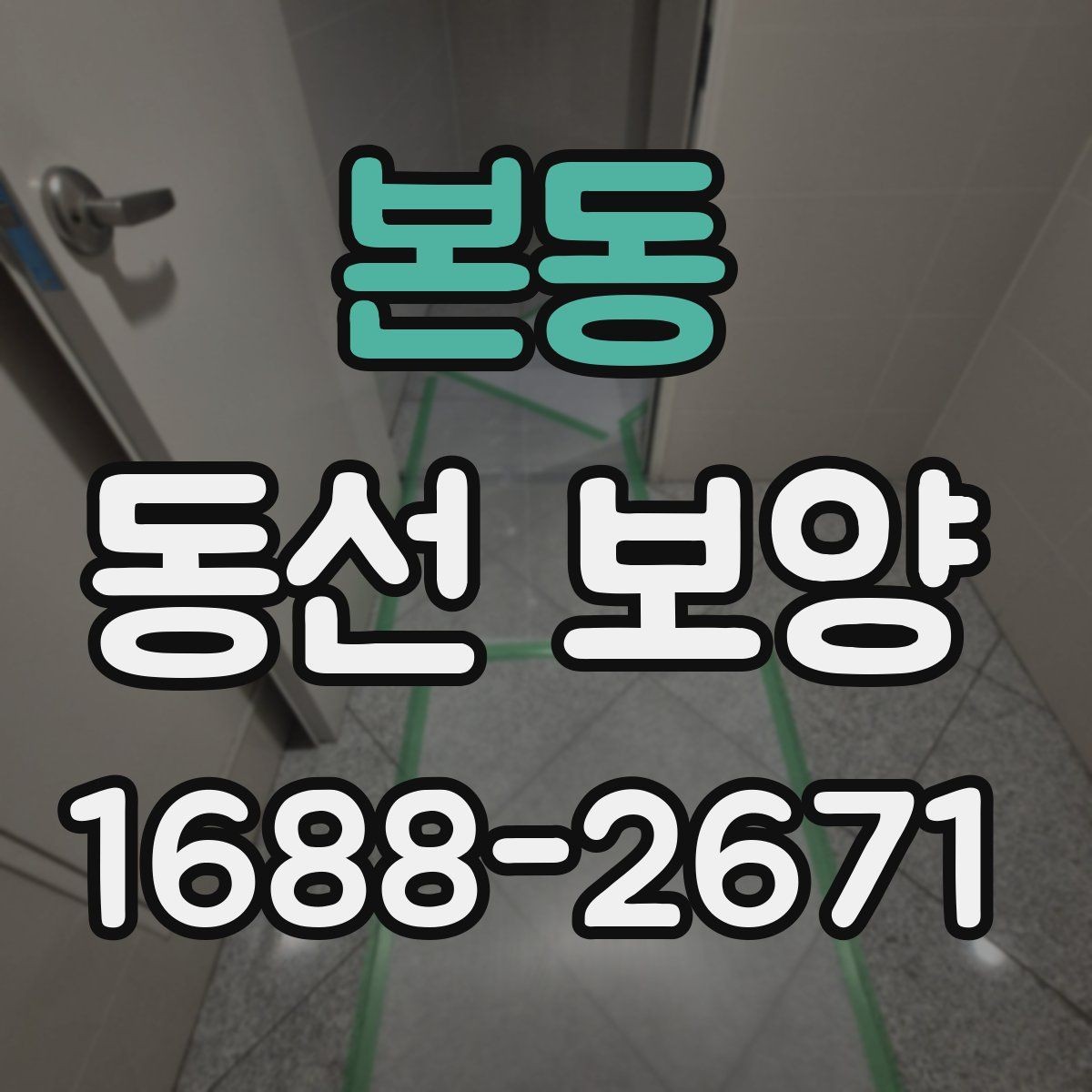 본동 동선 보양 시공 사례로 보는 준비 포인트