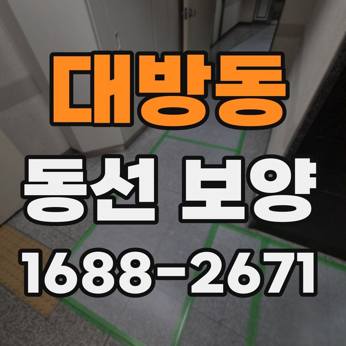대방동 동선 보양 과정별 역할과 확인 포인트