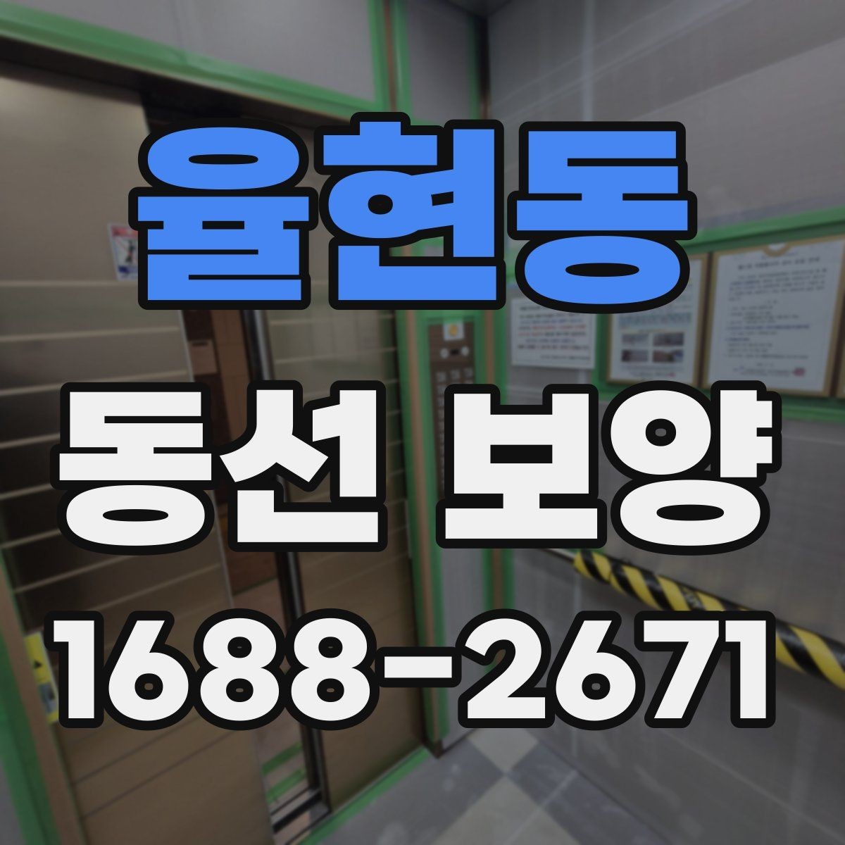율현동 동선 보양 작업의 마무리를 깔끔하게 하는 방법