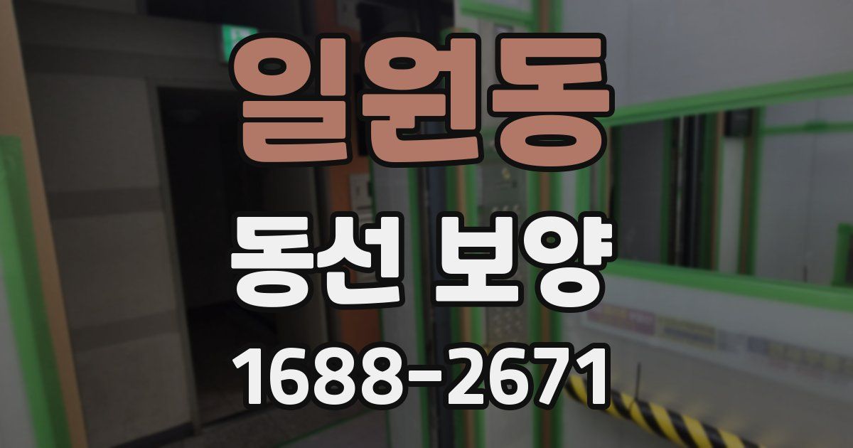 일원동 동선 보양