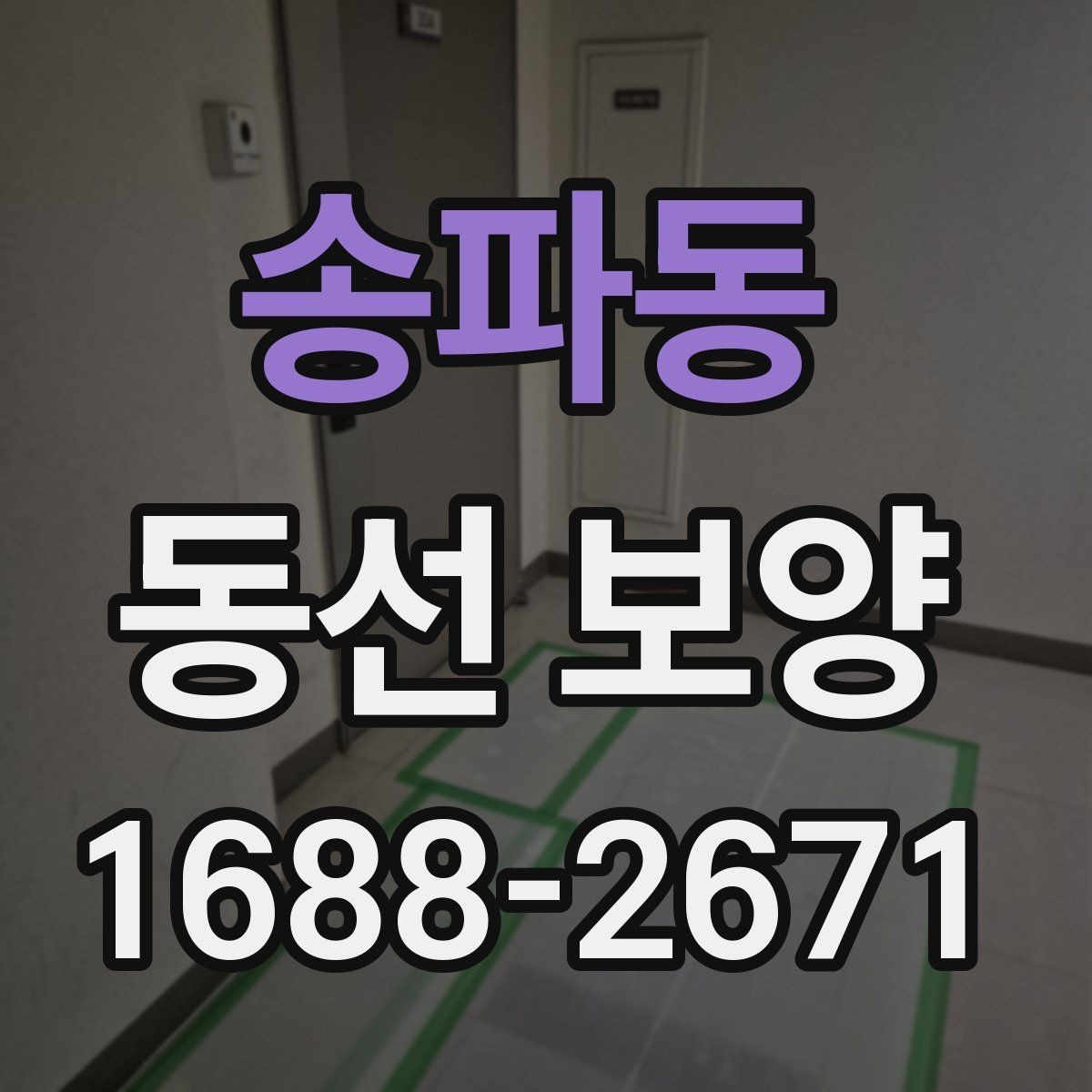 송파동 동선 보양 품질 차이를 만드는 작은 요소들