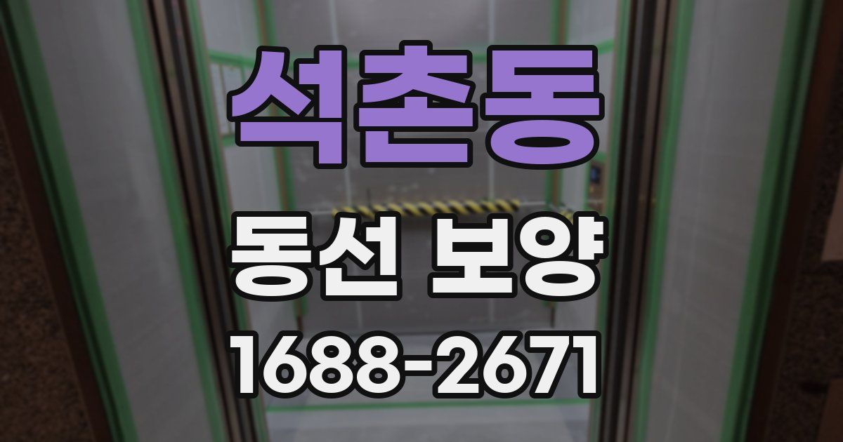 석촌동 동선 보양
