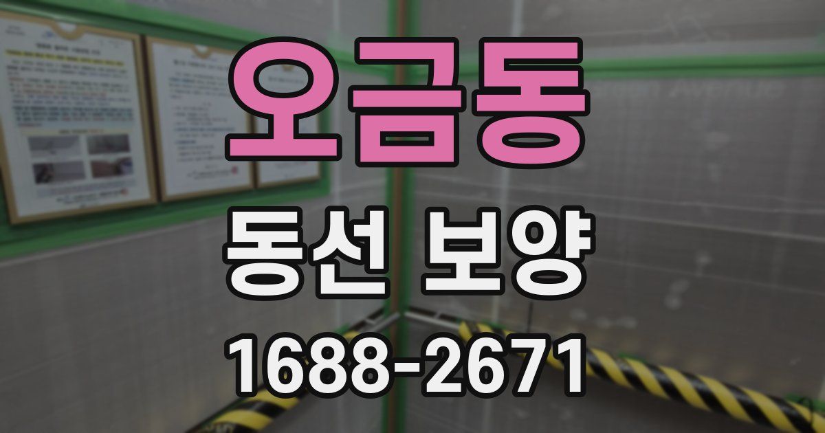 오금동 동선 보양