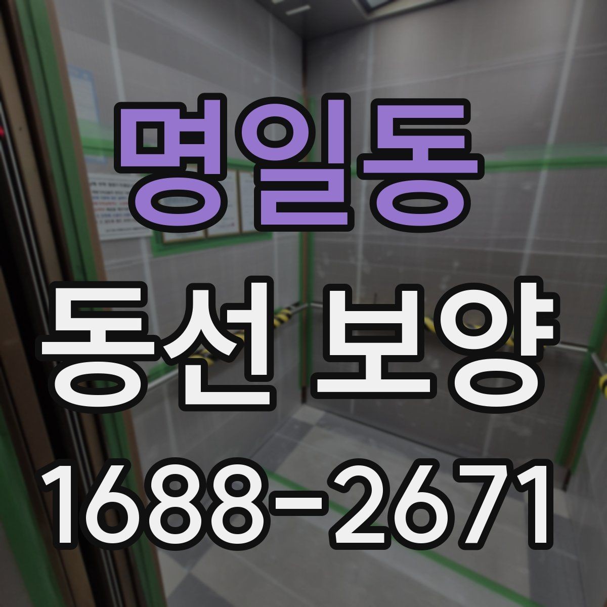 명일동 동선 보양 구간별로 달라지는 작업 방식