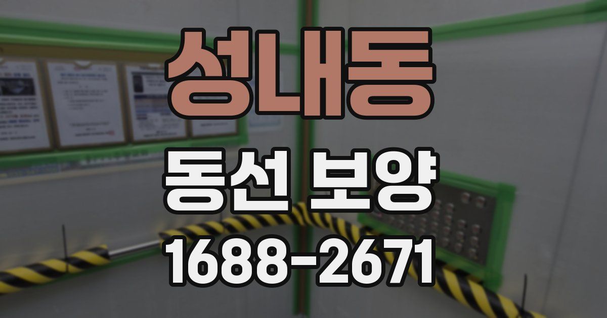 성내동 동선 보양