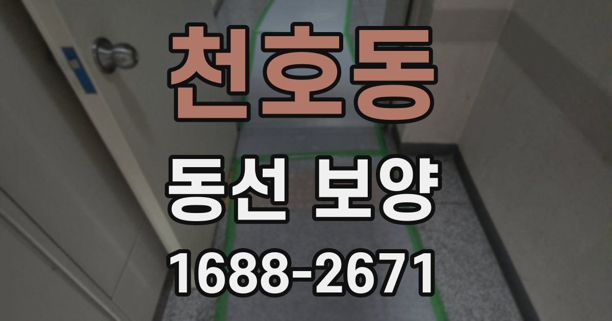 천호동 동선 보양
