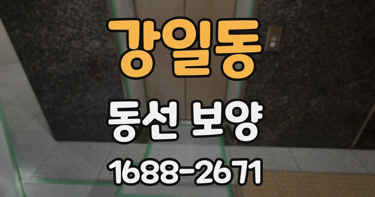 강일동 동선 보양