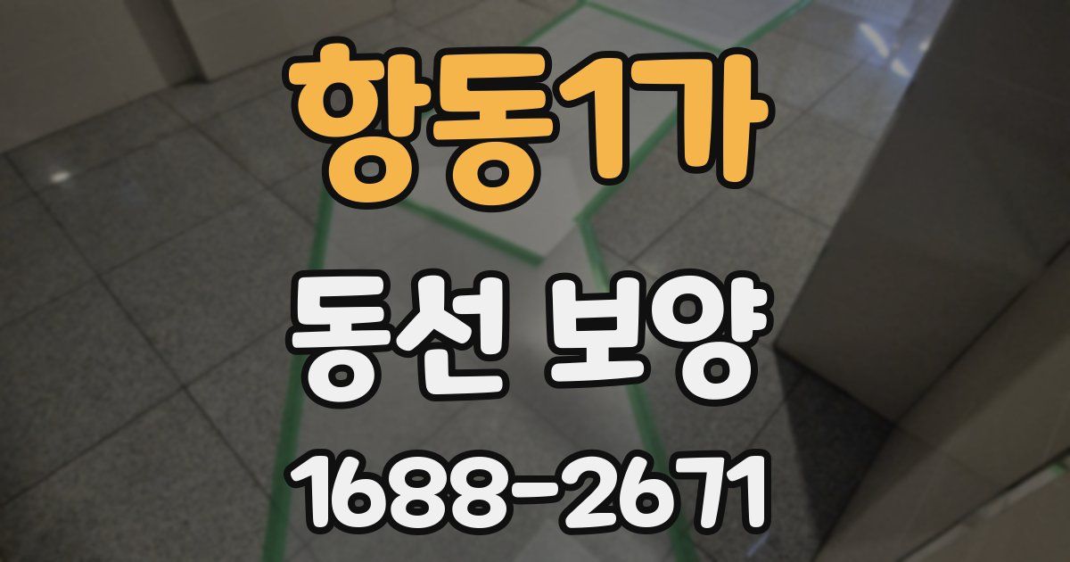 항동1가 동선 보양