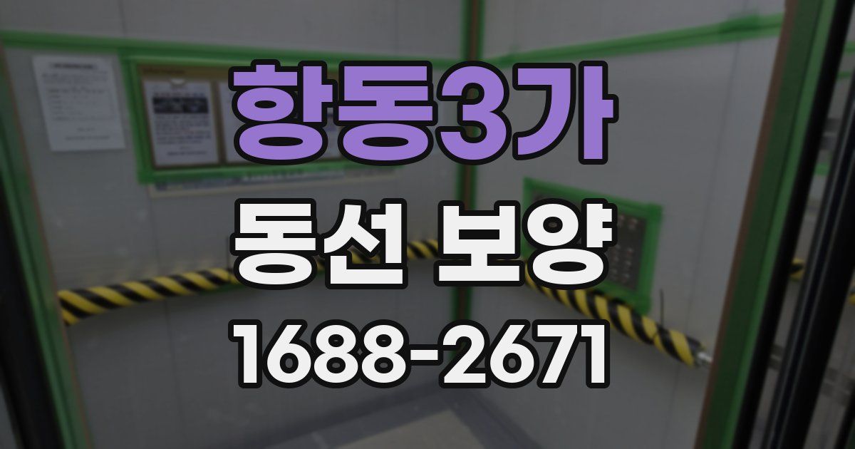 항동3가 동선 보양
