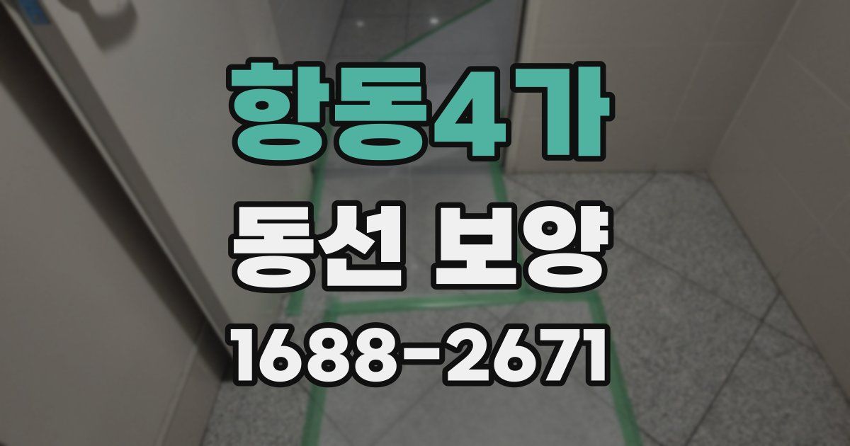 항동4가 동선 보양
