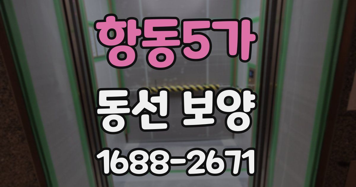 항동5가 동선 보양
