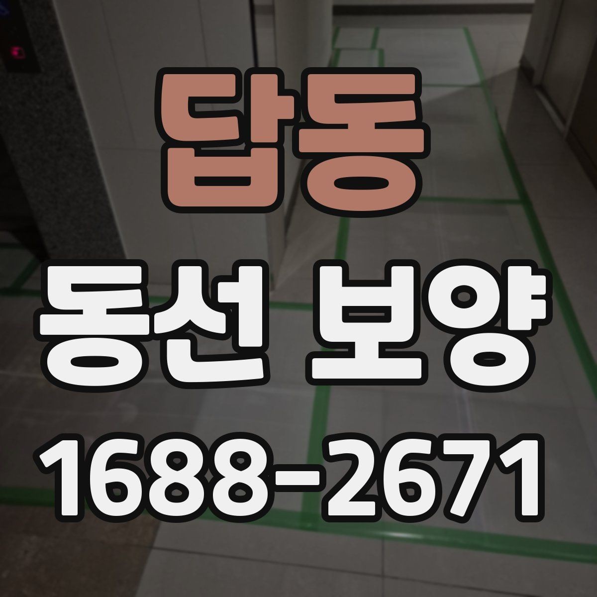 답동 동선 보양 실수 줄이는 현장 관리법